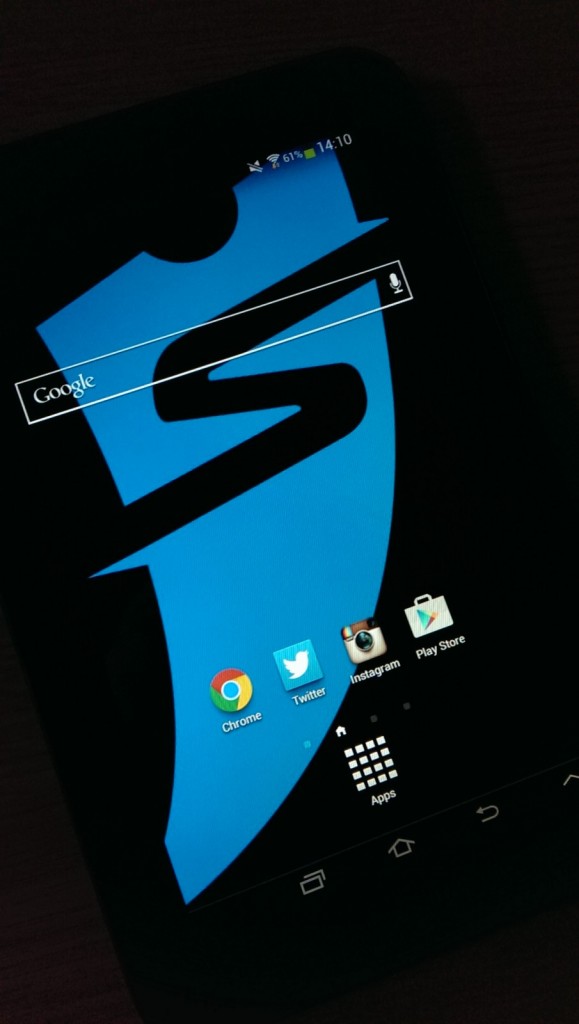 Suprtickets logo on tablet
