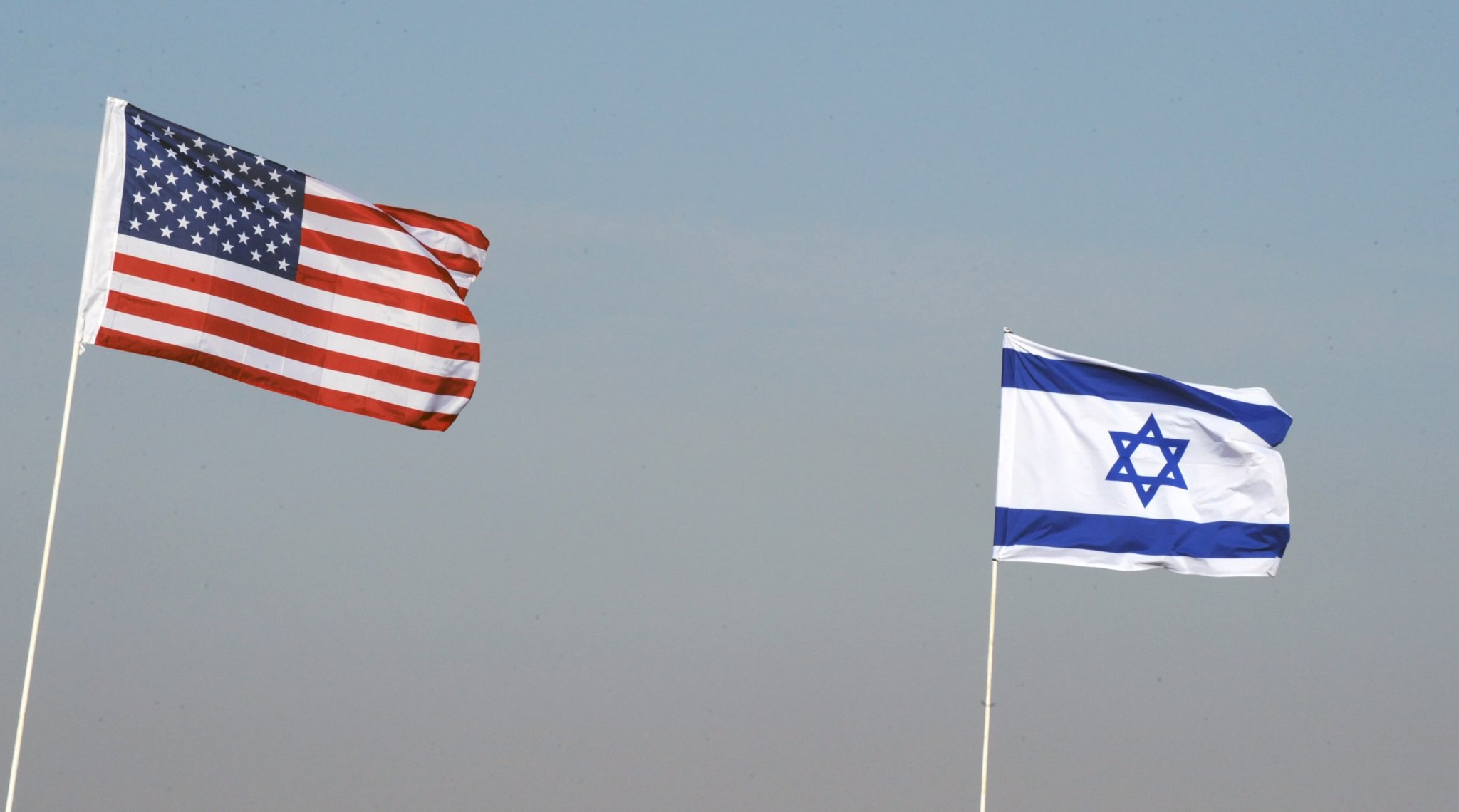 US and Israel flags US and Israel flags