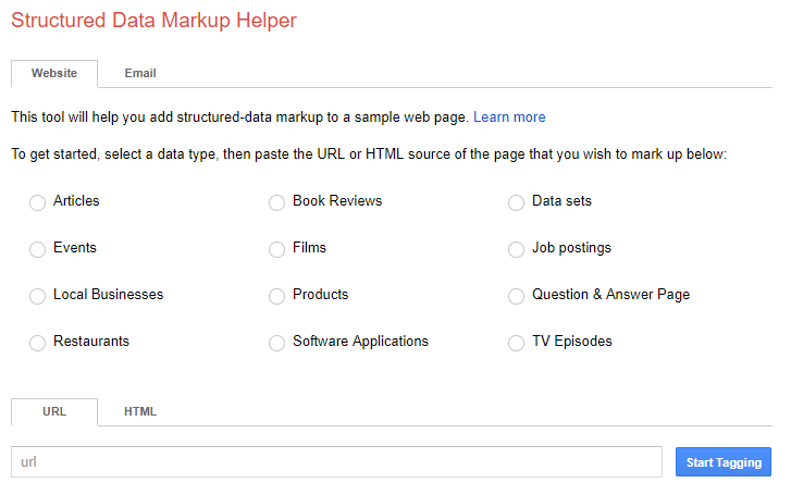 Google Structured Data Helper