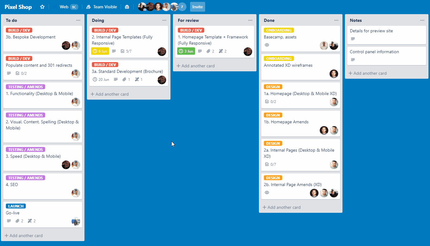 Trello board