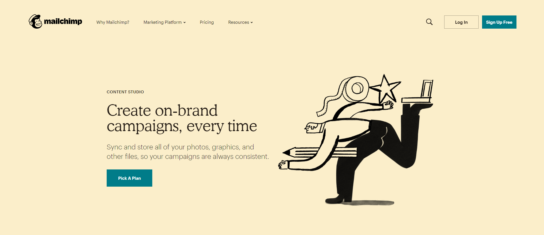 Mailchimp landing page headline