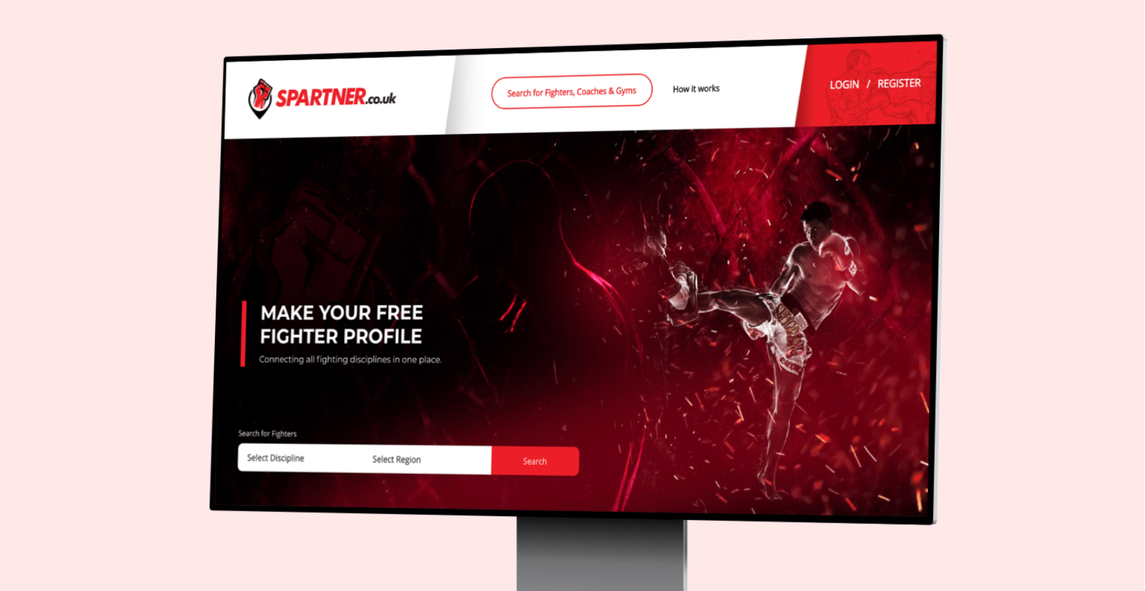 spartner website optimised for desktop