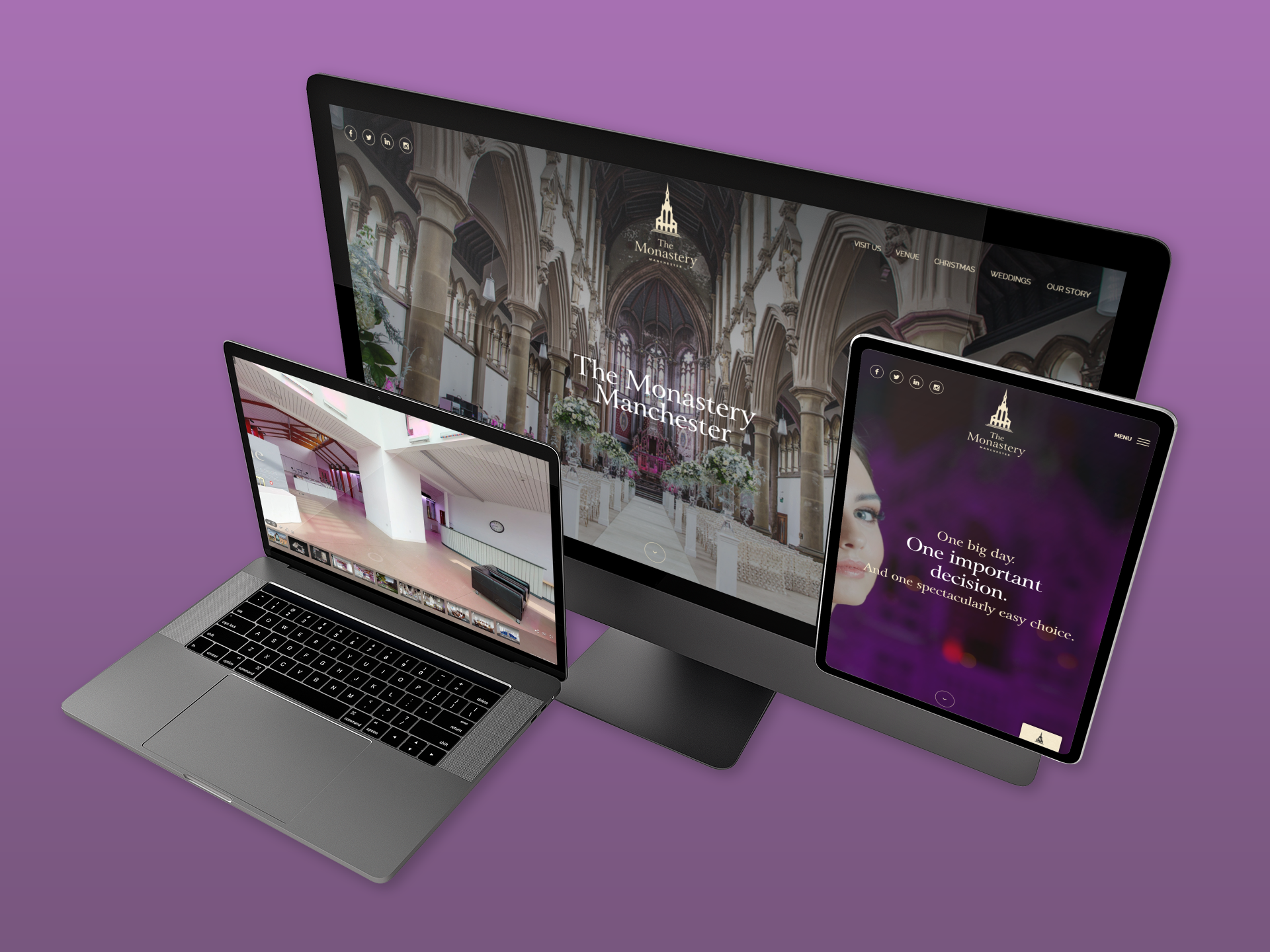 The Monastery Manchester | Responsive Events Website Design