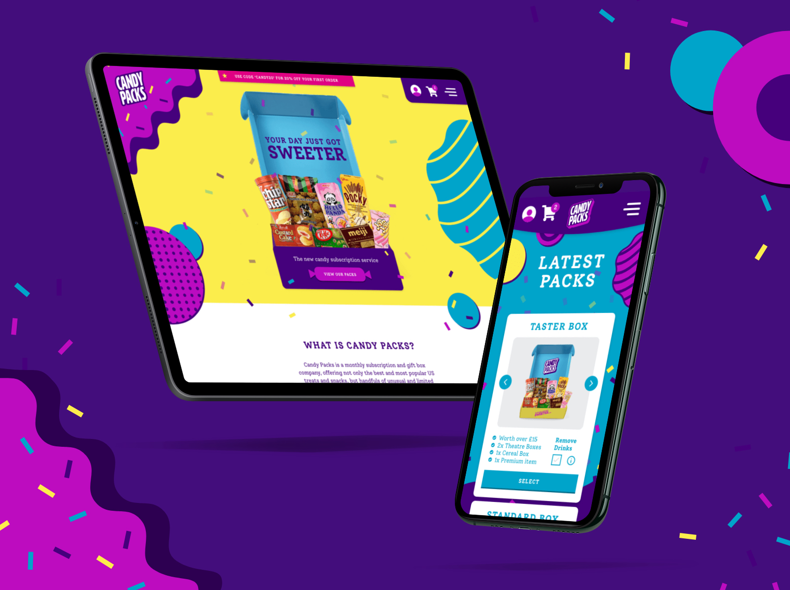 Woocommerce subscription website | Candy Packs