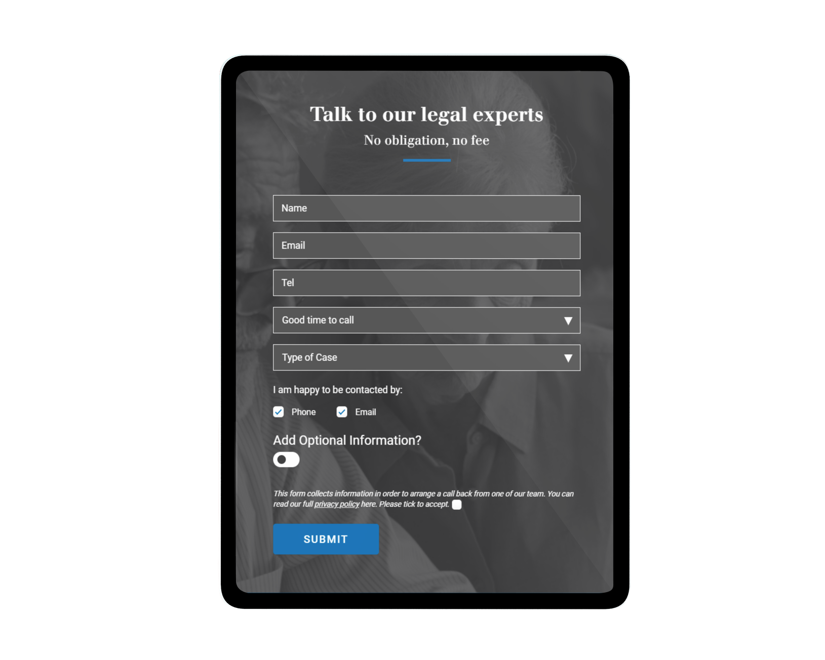 Mobile Website Design for law firms