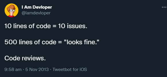 Importance of code reviews