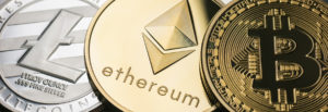 Bitcoin, Litecoin and Ethereum Cryptocurrencies