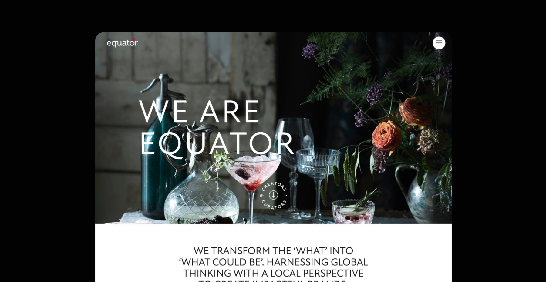 Equator Design | Website Mockup 5