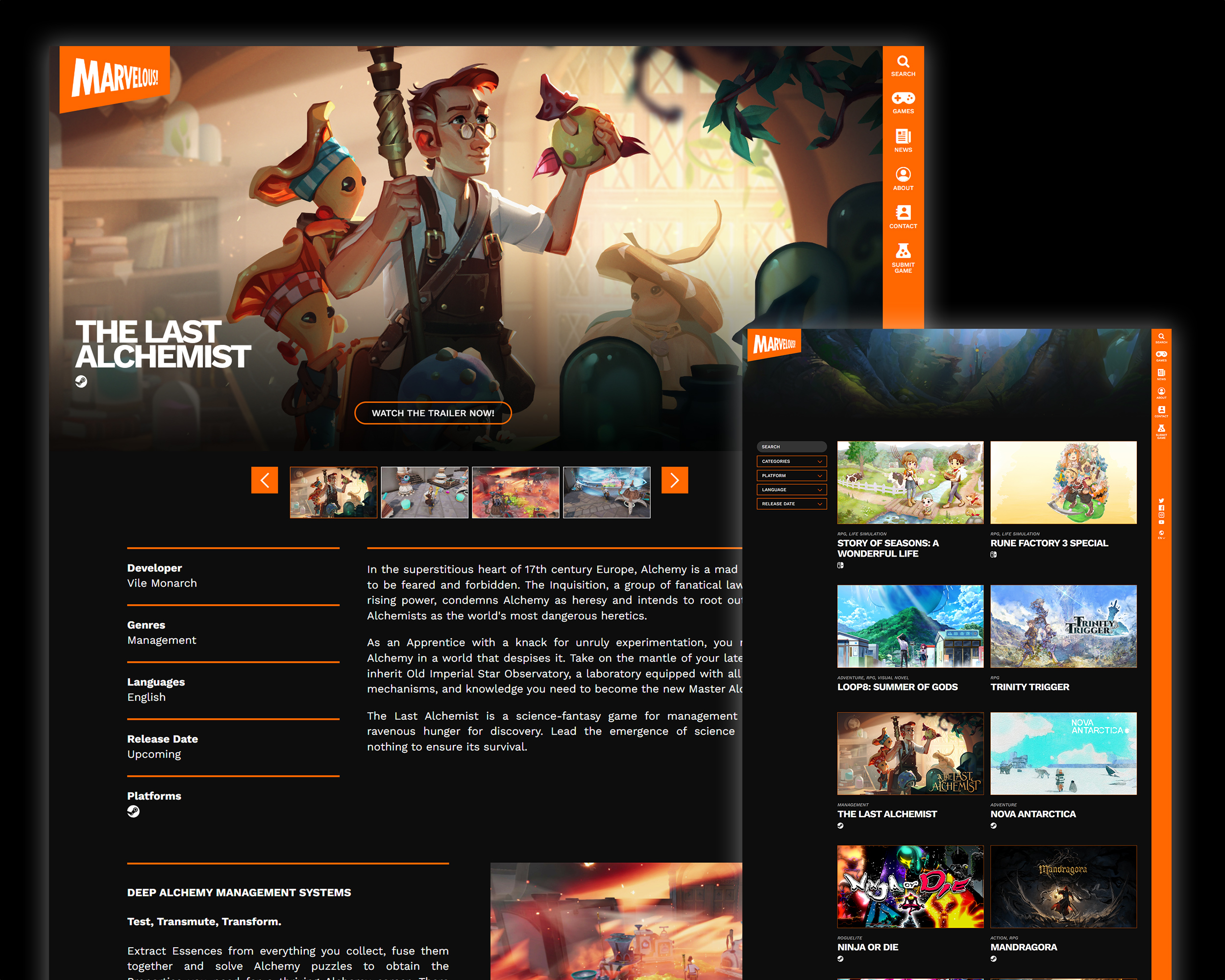 Marvelous Games Europe | Craft CMS Website Design