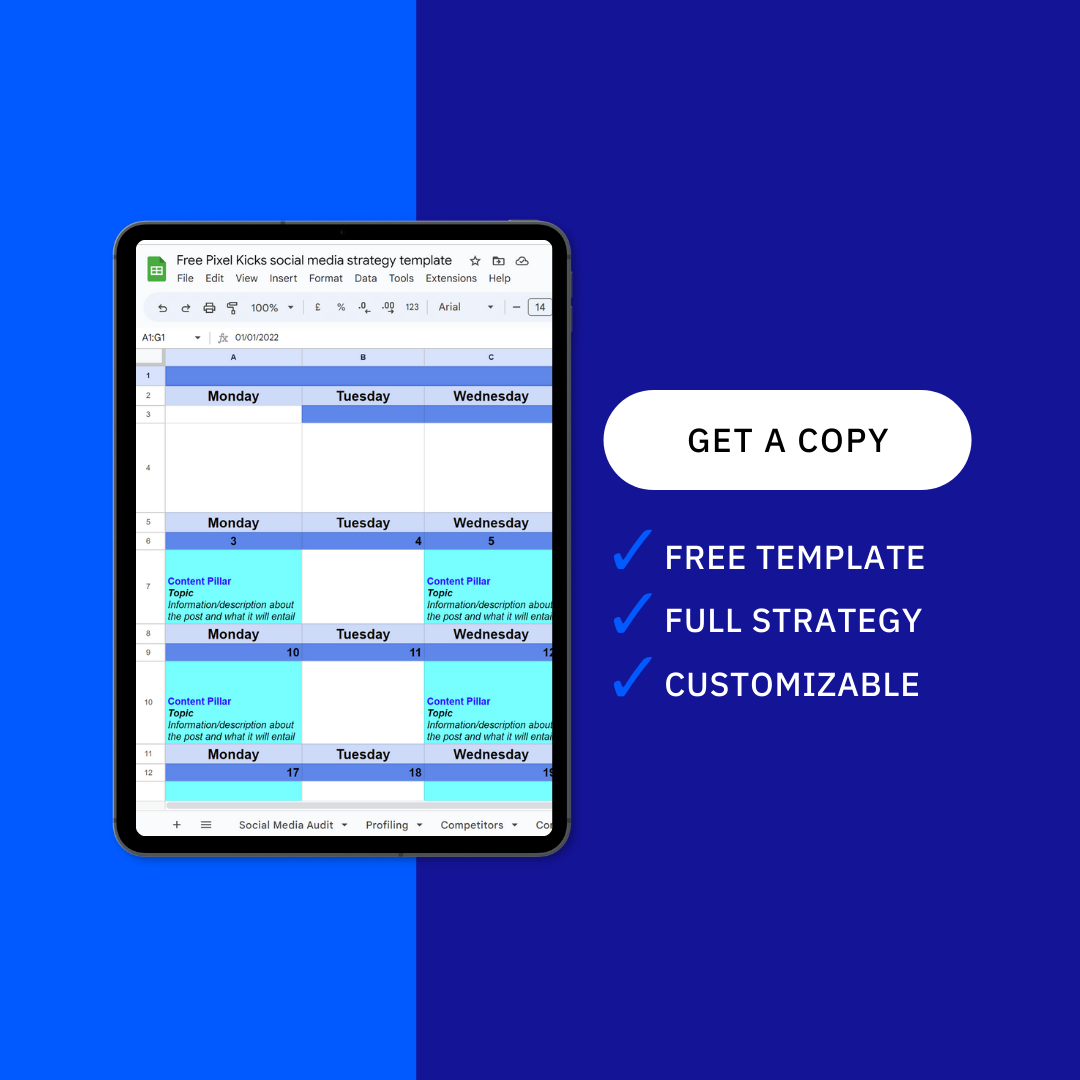 free social media strategy template