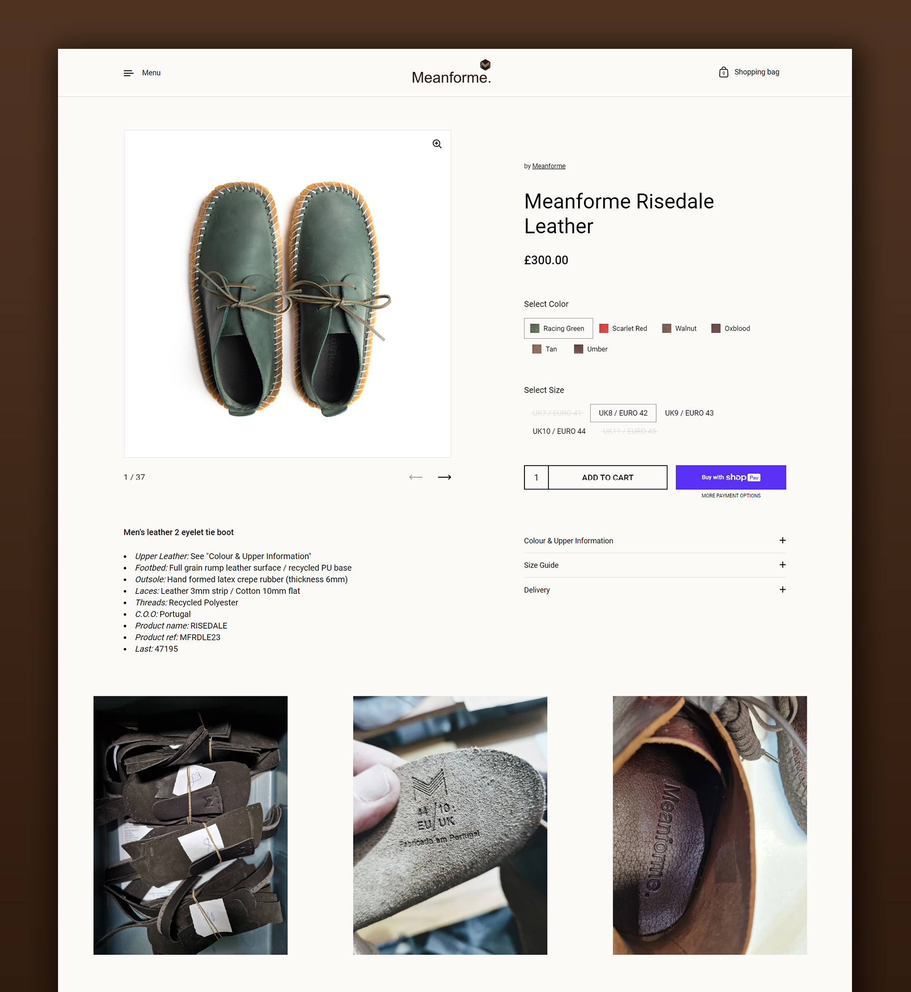 Meanforme Shoes | Shopify Footwear Website