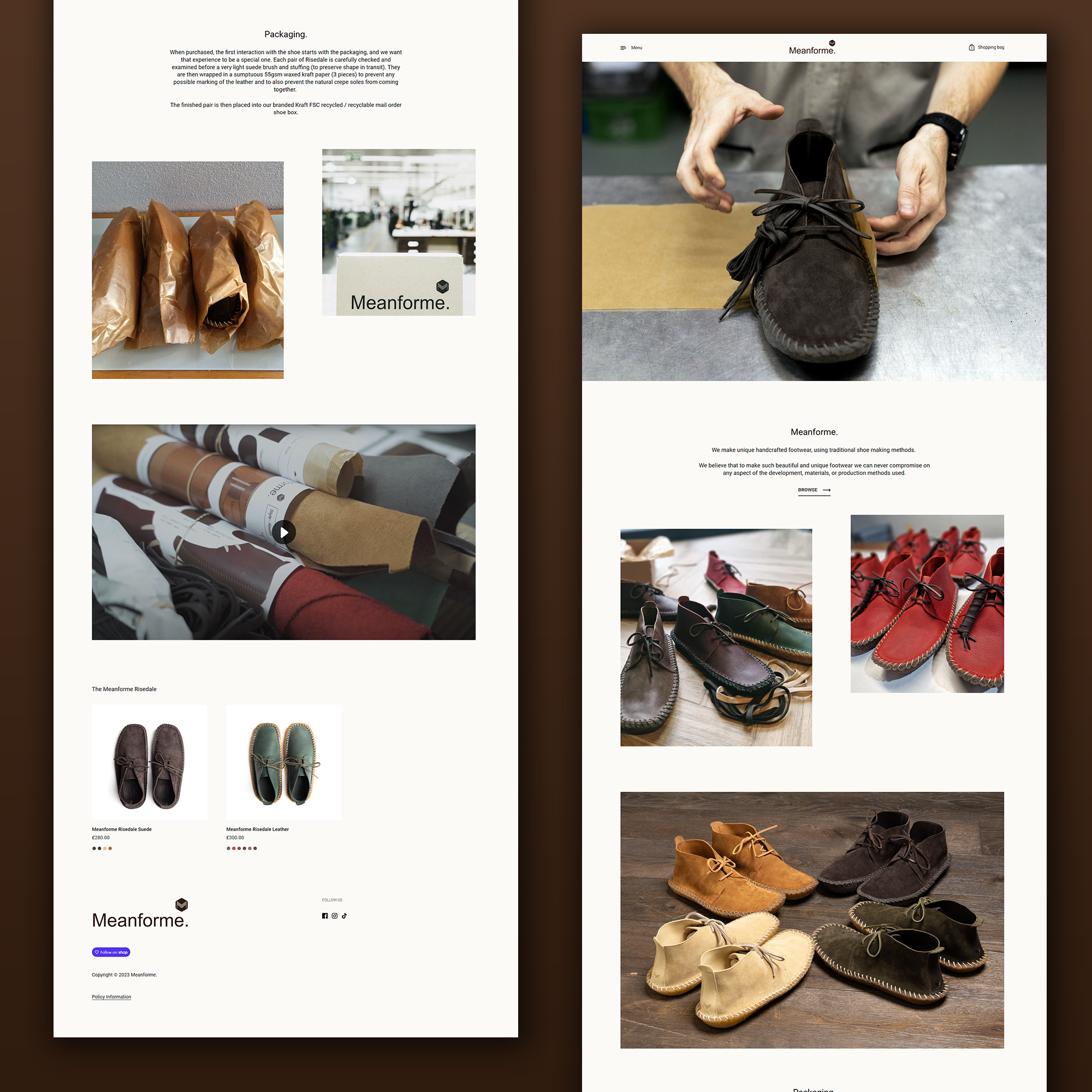Meanforme Shoes | Shopify Footwear Website
