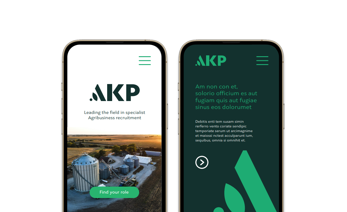 Mobile website design for AKP Recruitment