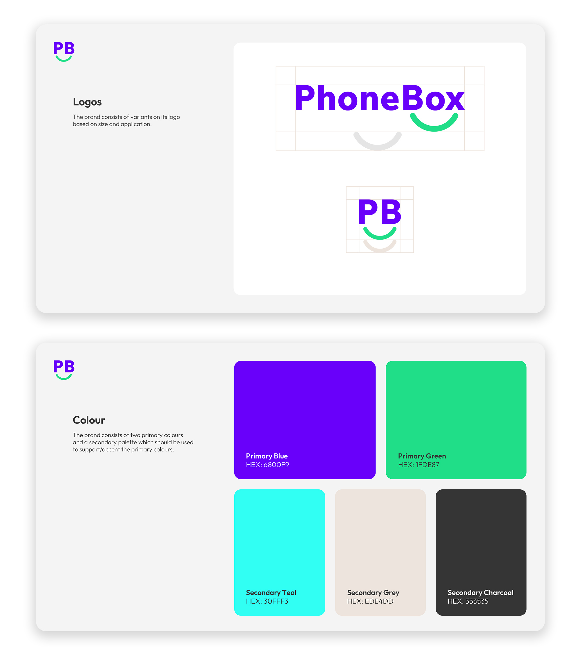 PhoneBox | Brand Guidelines design
