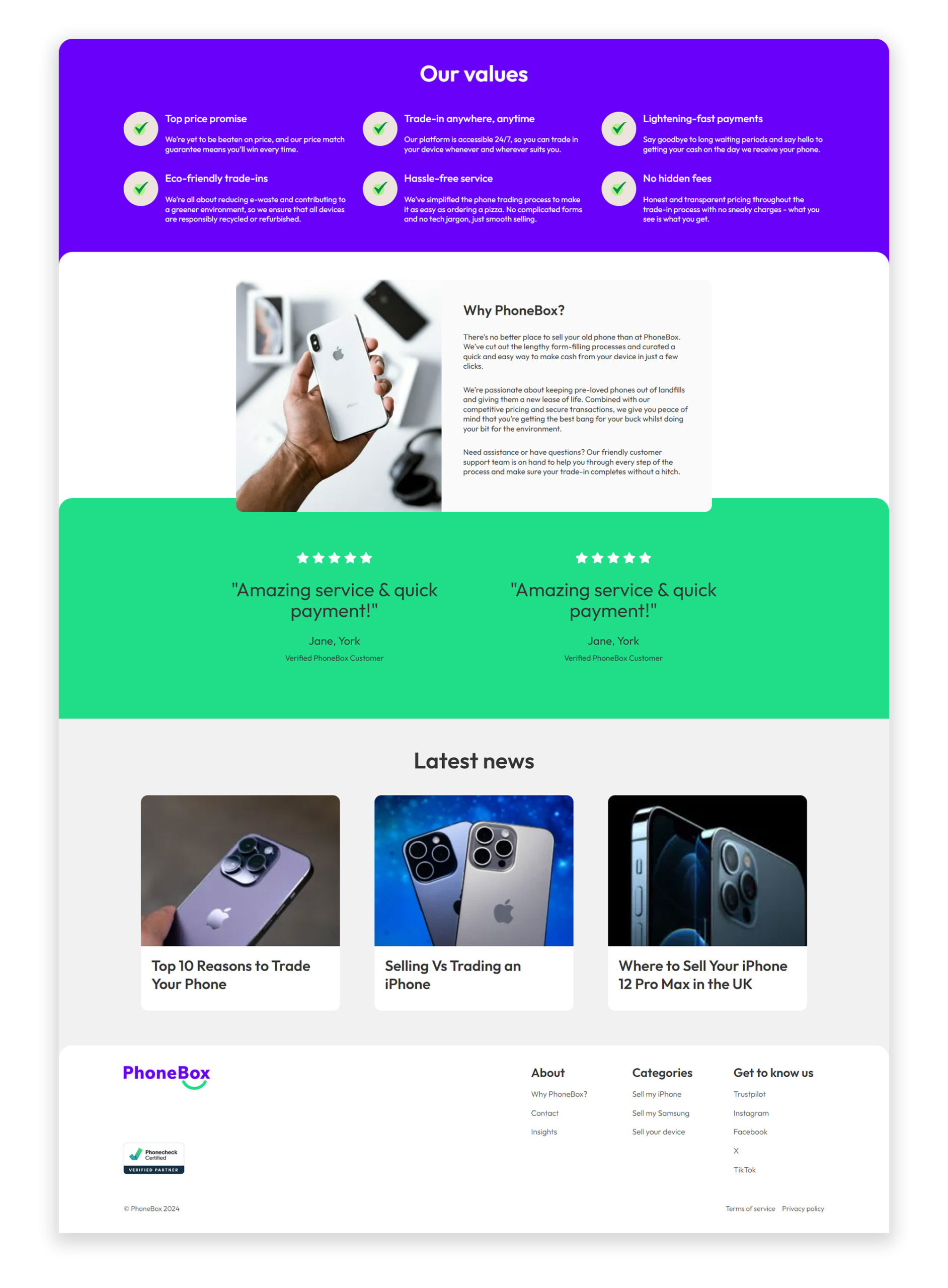 PhoneBox | Sell your mobile phone ecommerce website | 2