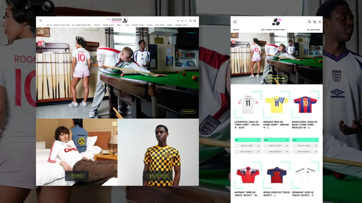 The Soccer Archive: A Shopify Plus store for retro football fans worldwide