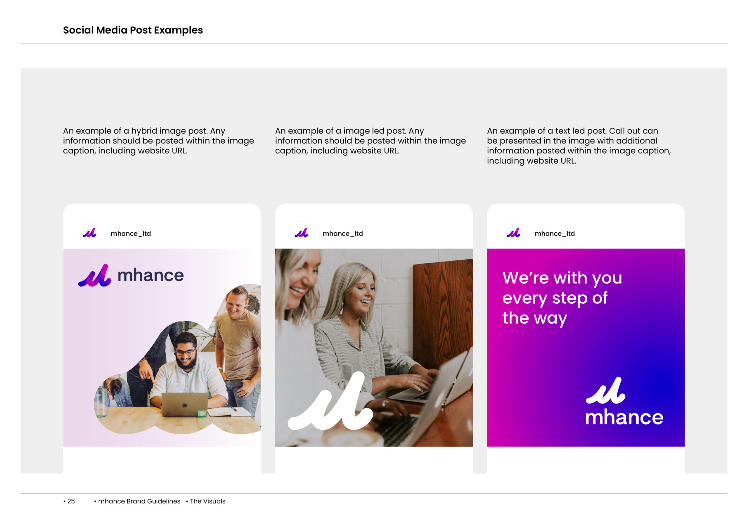 Mhance | Social media examples