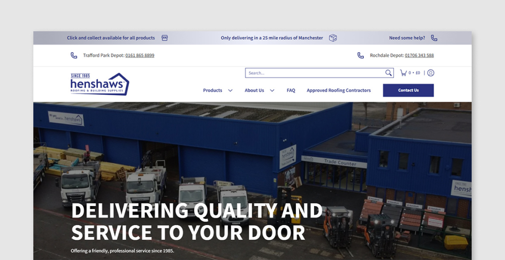 Henshaws | Shopify Website