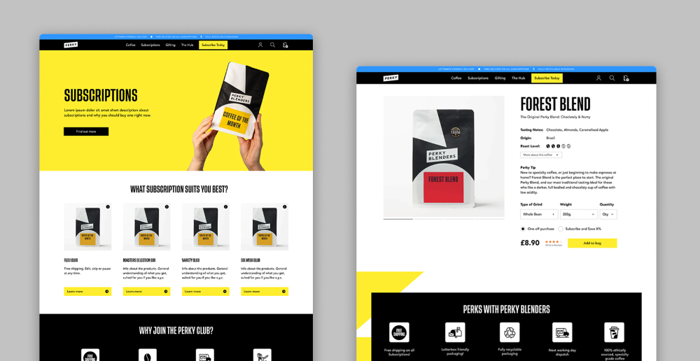 Perky Blenders | Shopify Website