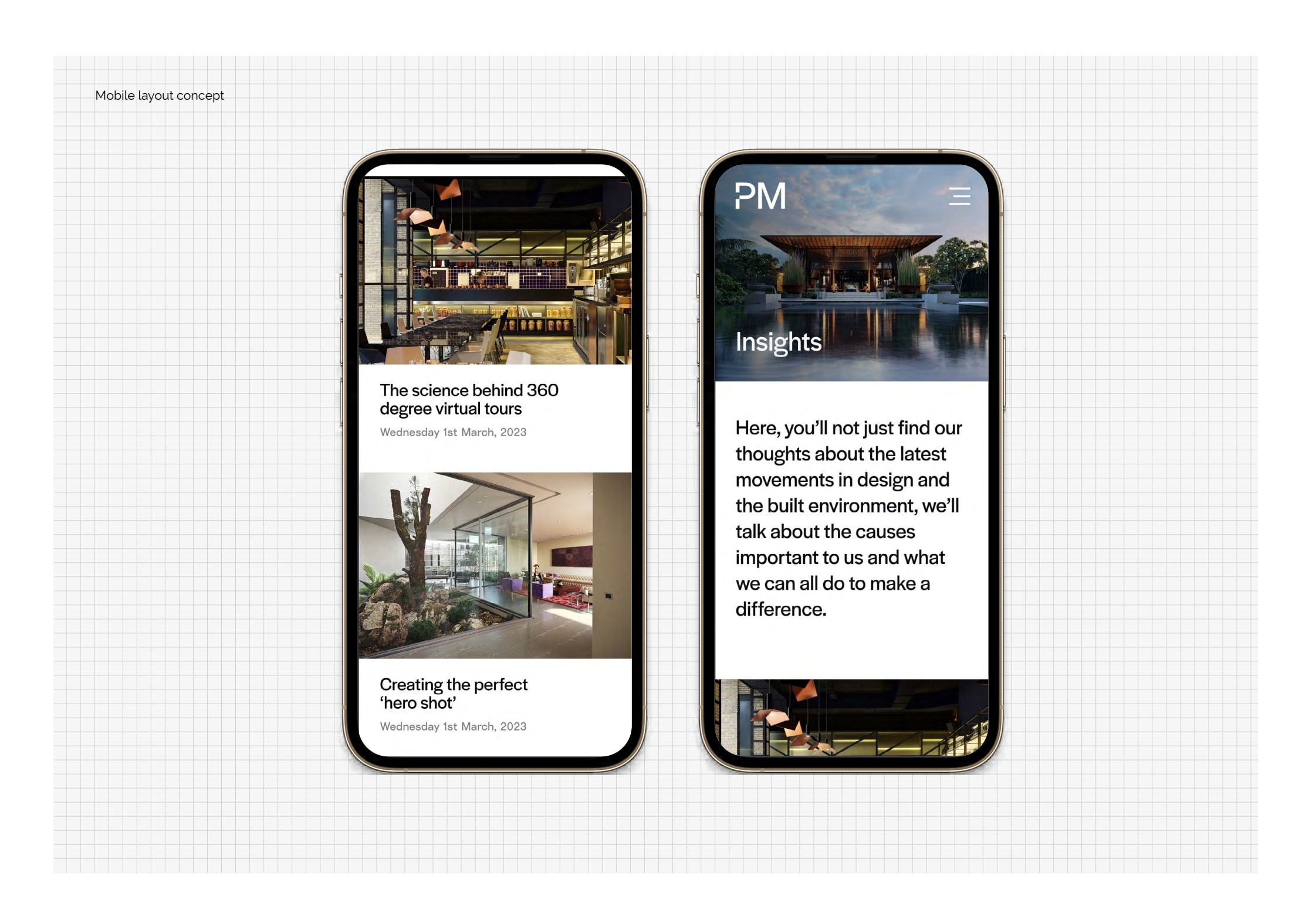 Project Mango mobile website design