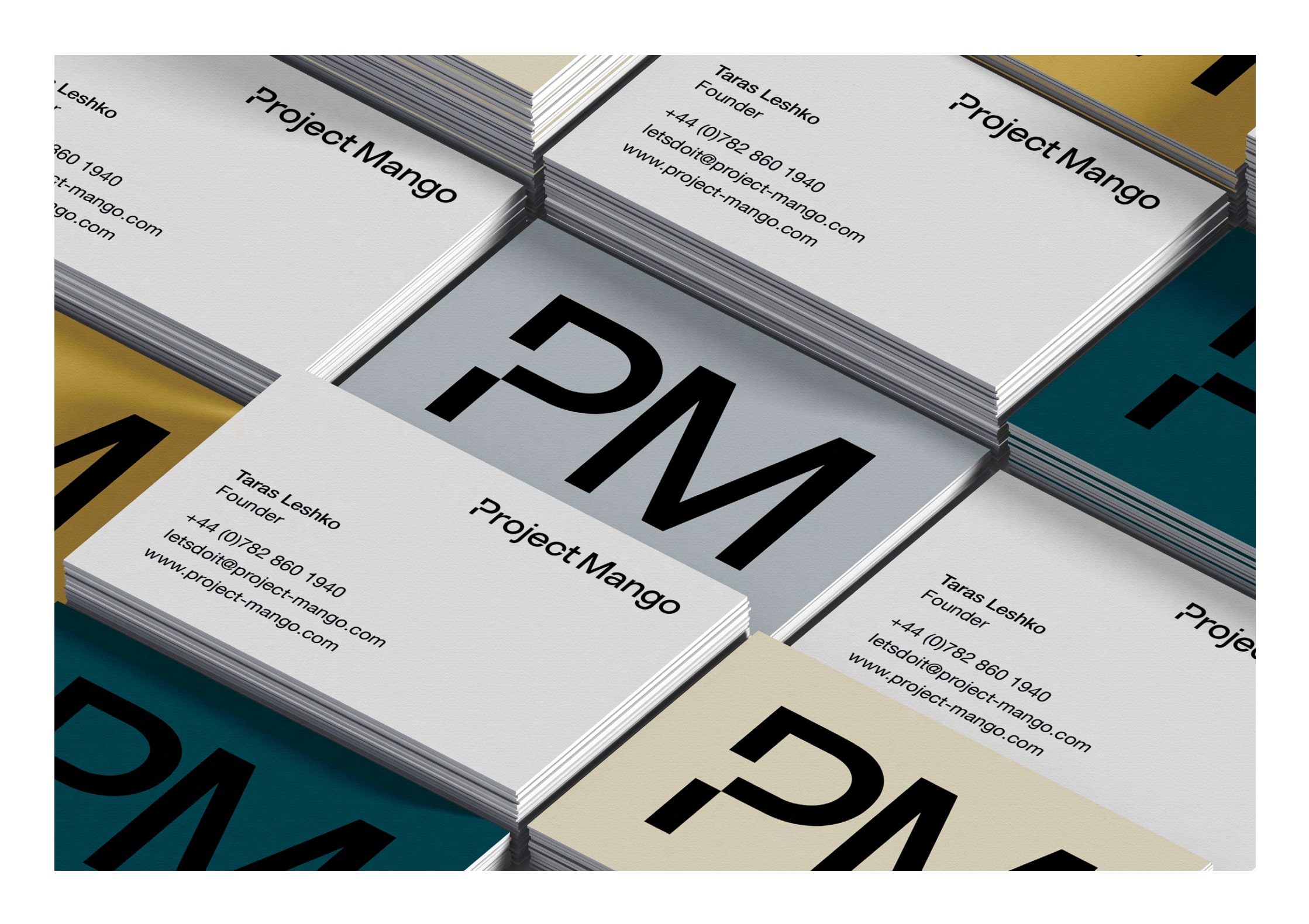 Project Mango business card design