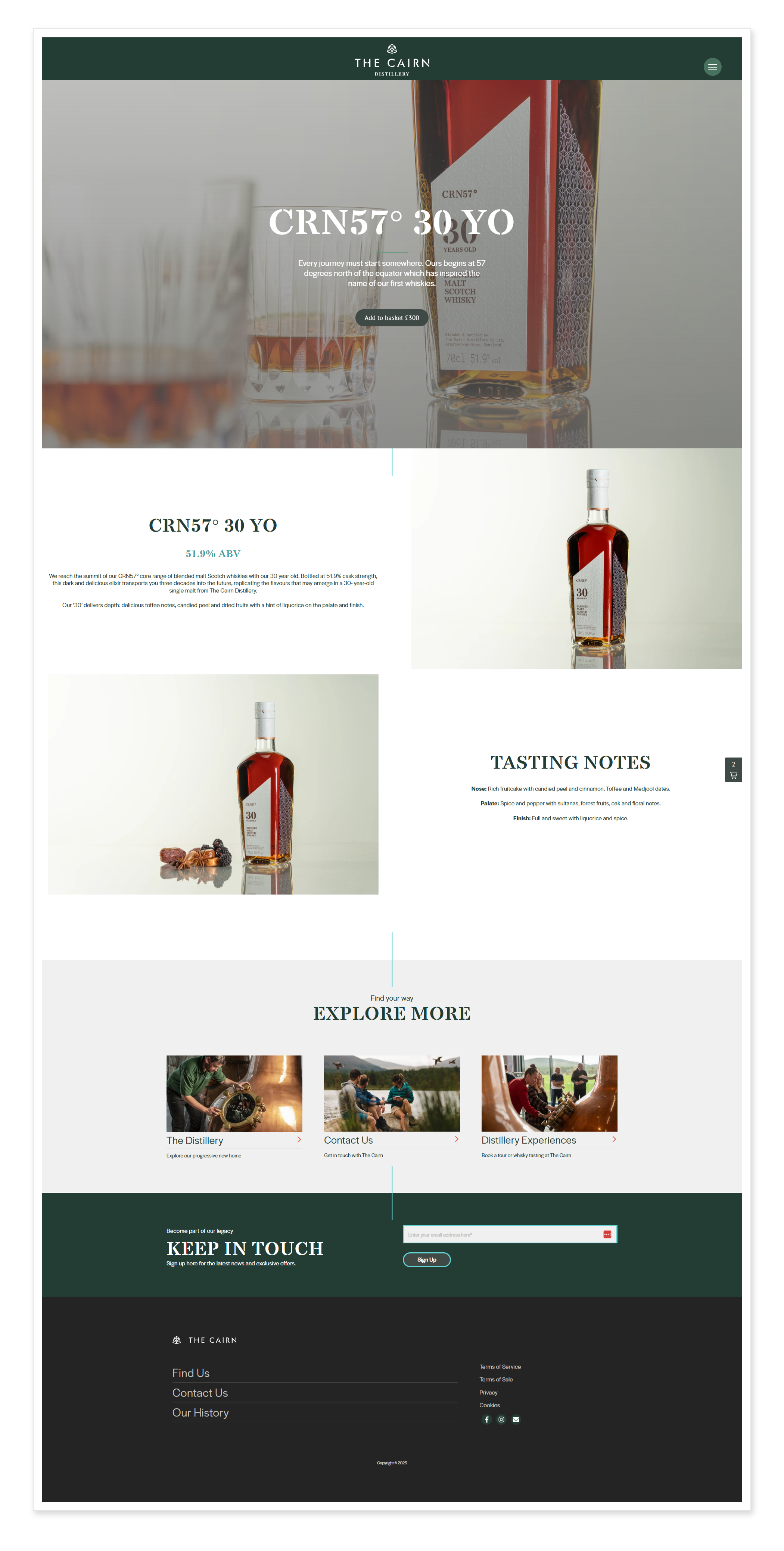 The Cairn Distillery | Shopify Plus
