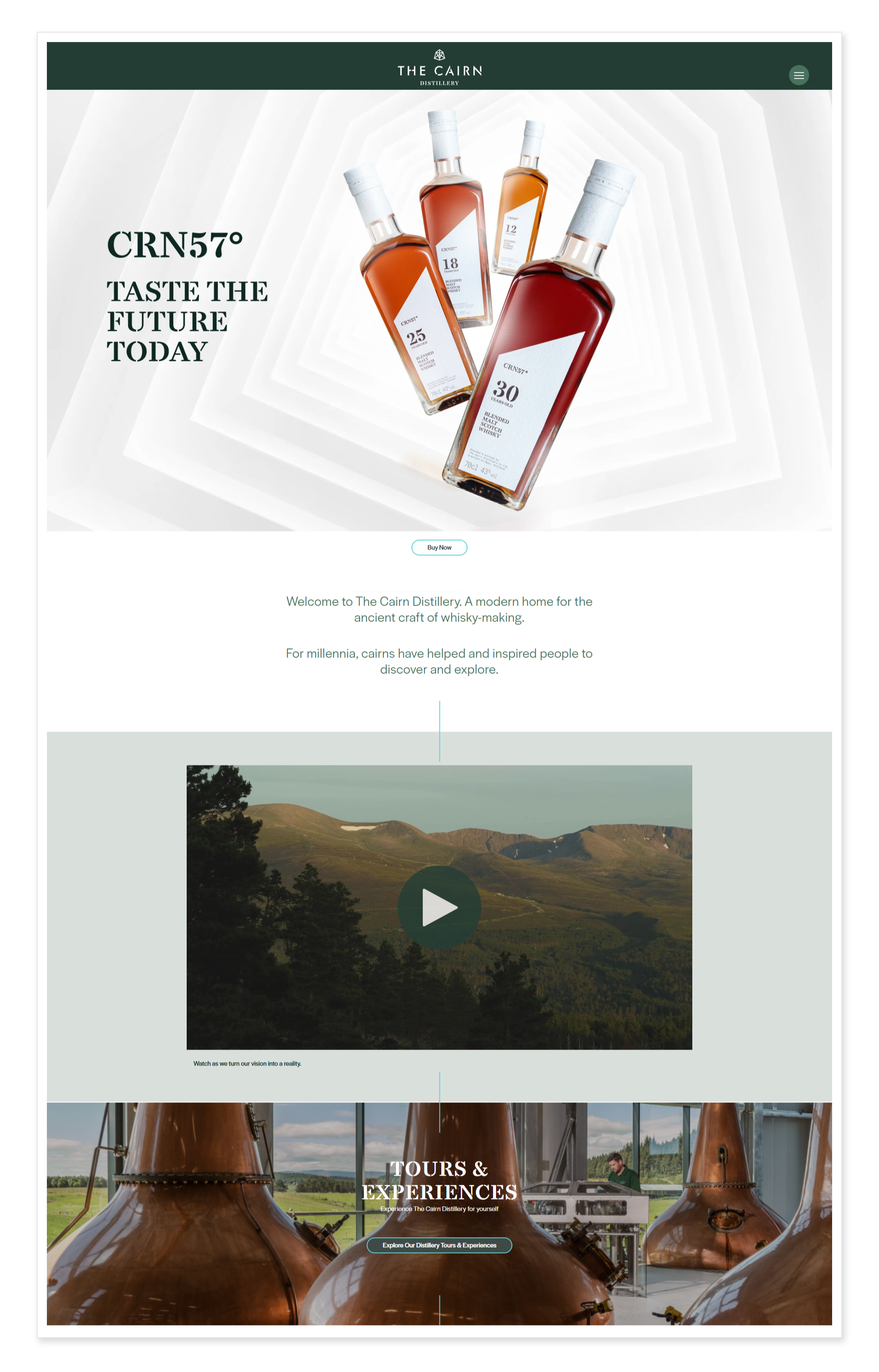 The Cairns Distillery - Shopify Store - Homepage