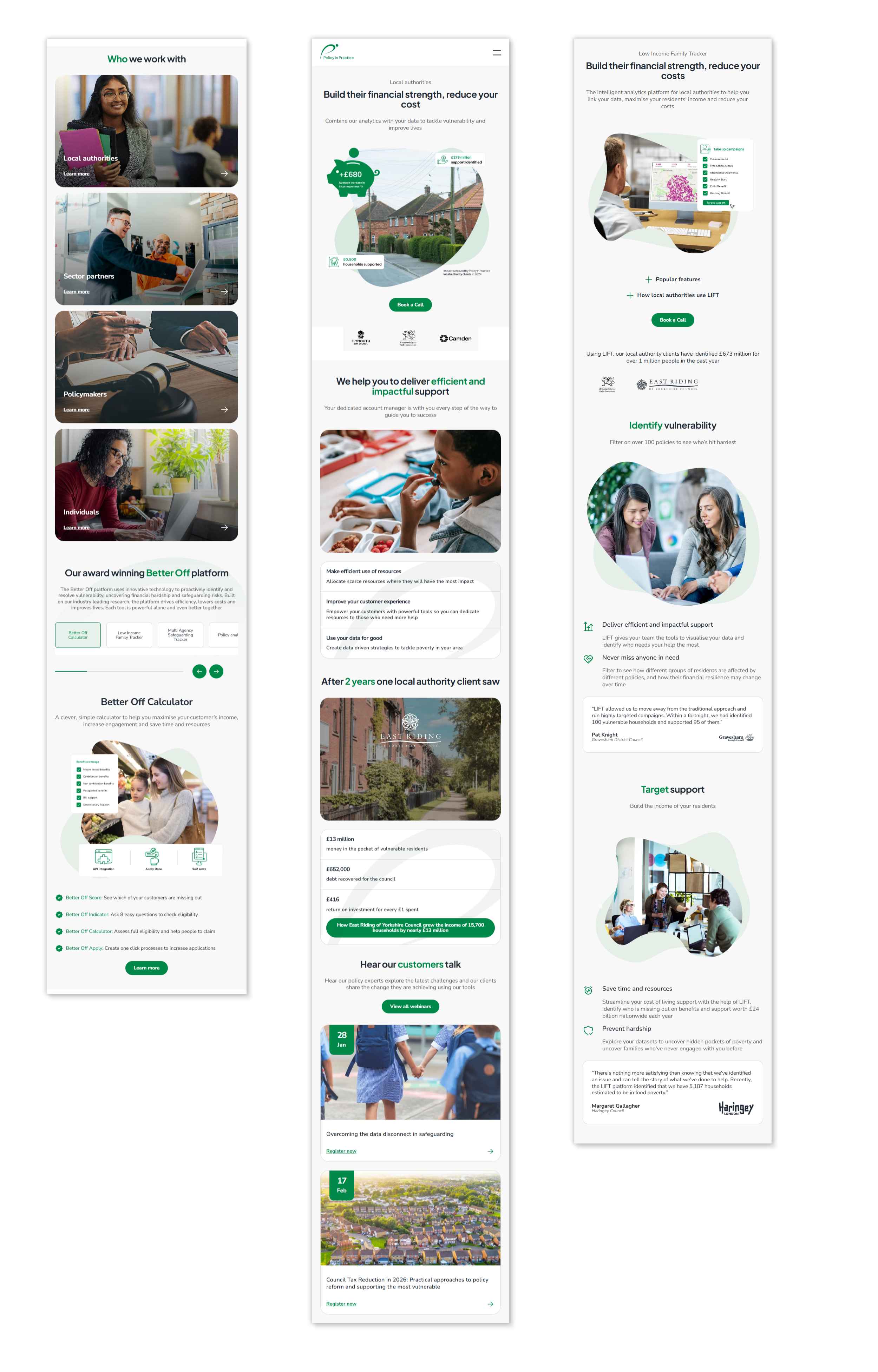 Policy in Practice | Mobile Optimised WordPress website