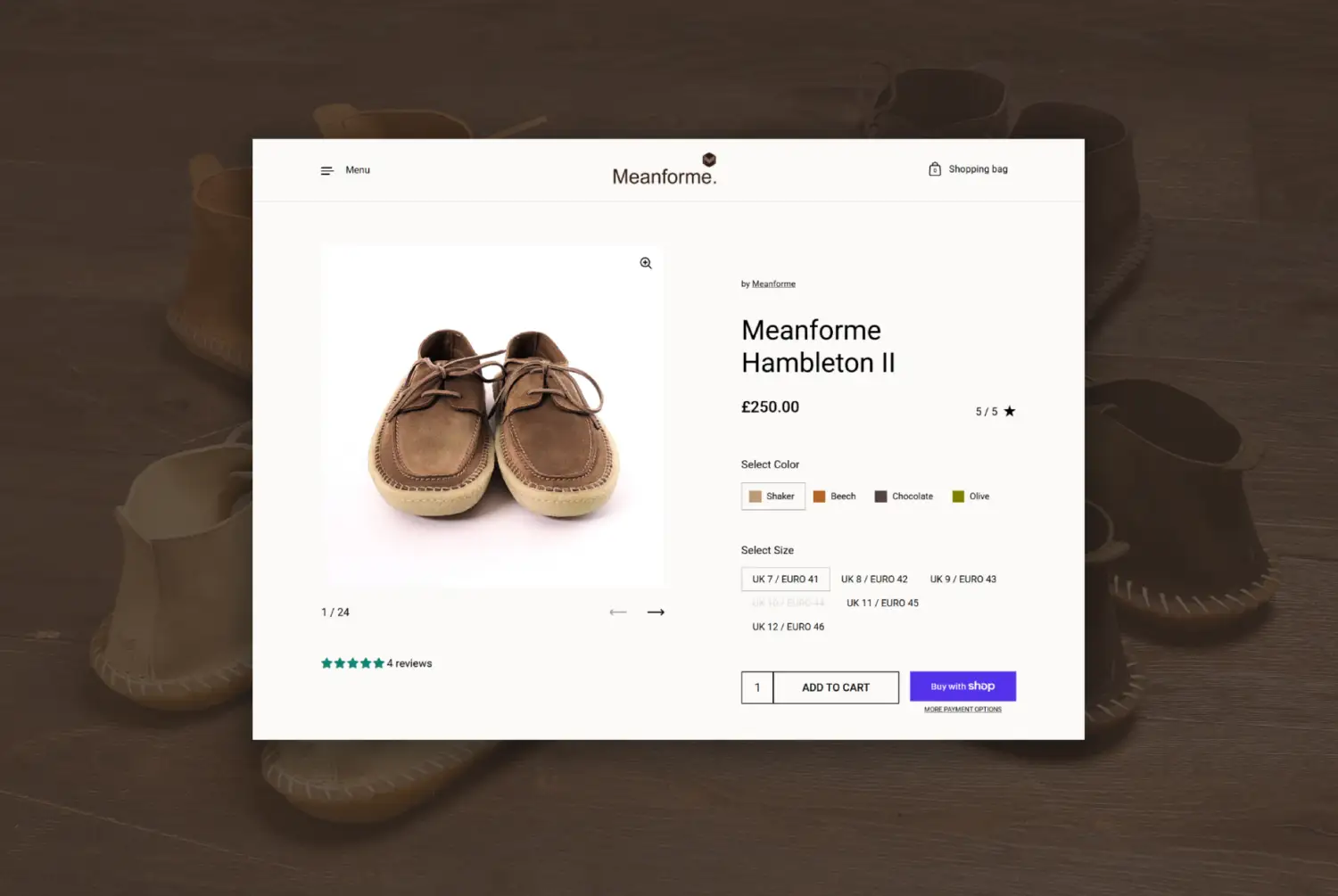 Meanforme - a Shopify footwear website by Pixel Kicks