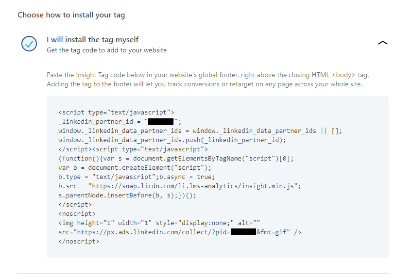 LinkedIn Ads Insight Tag