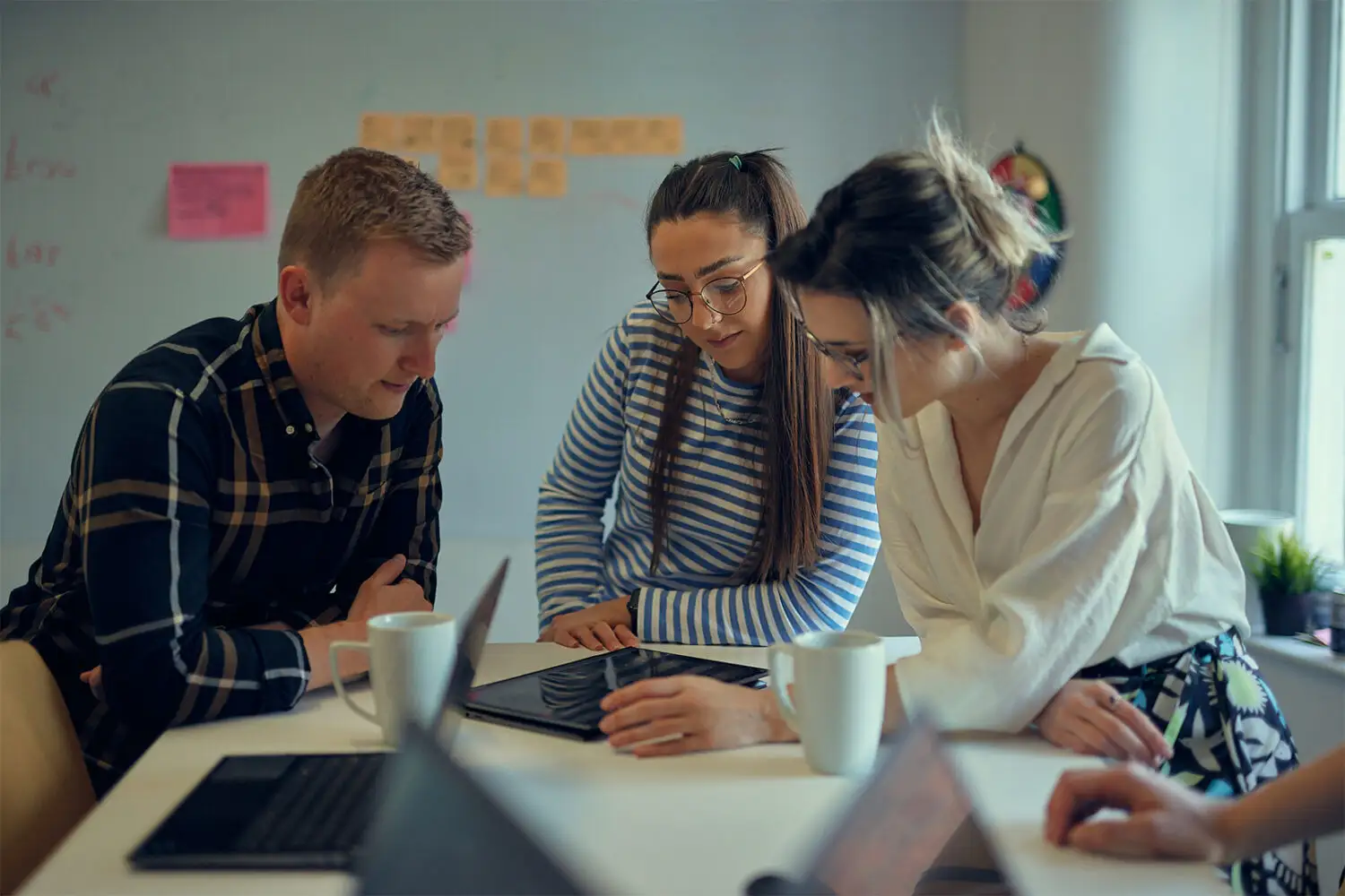 Website design agency discussing a new project brief in 2024