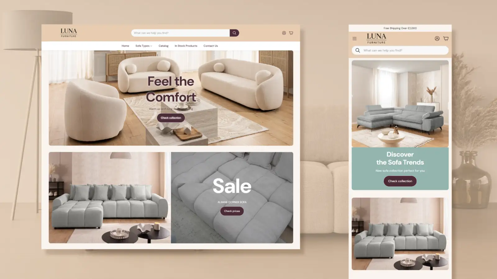 Luna Furniture: A high-end Shopify experience for a premium furniture brand