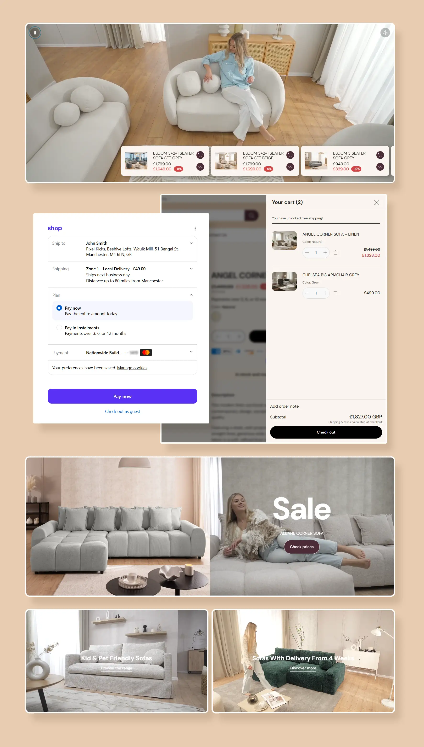 The Shopify checkout experience