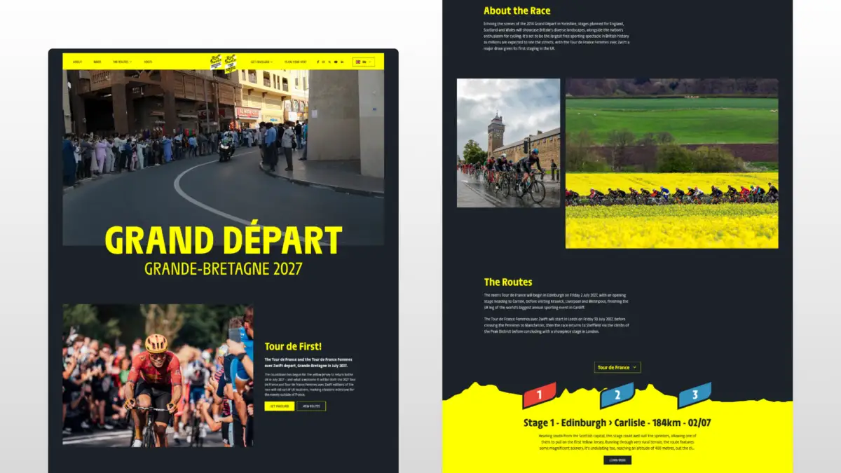 Tour de France Grand Départ 2027: Creating the digital home for a global sporting spectacle
