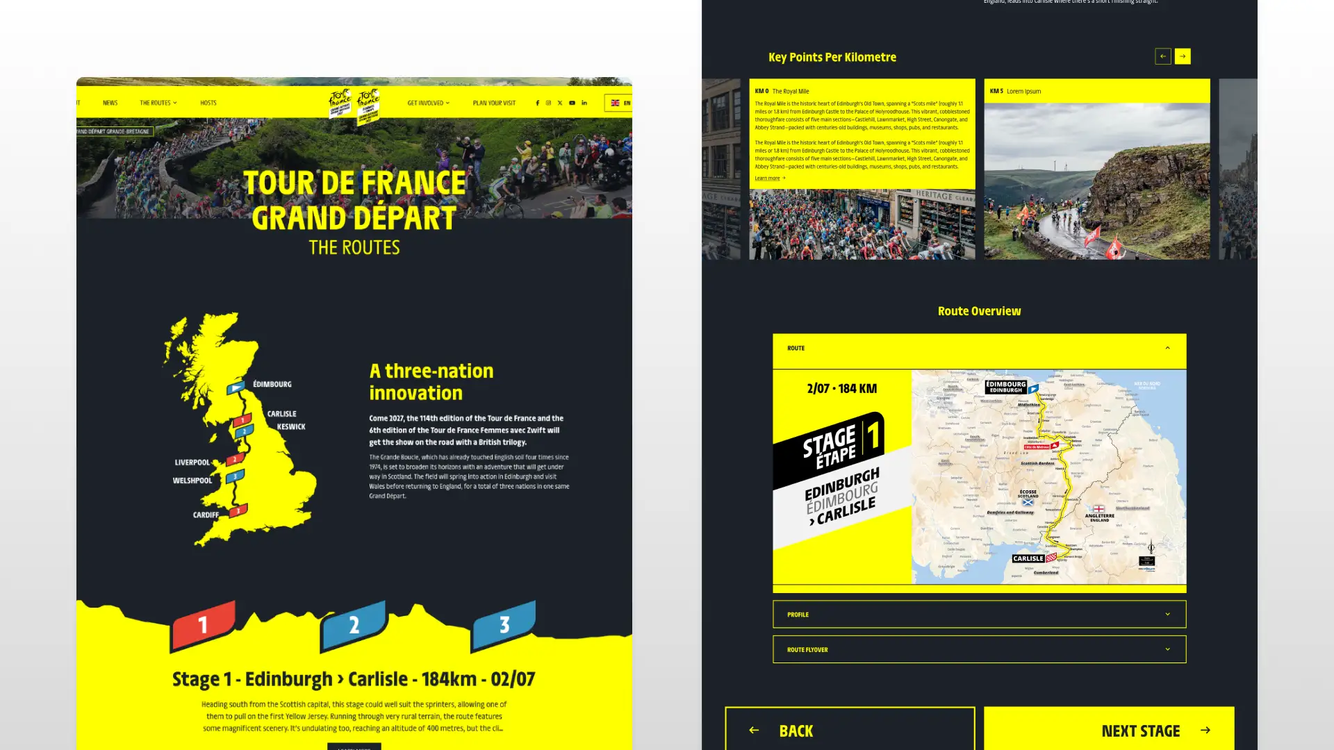 Tour de France Grand Départ | Website Launch