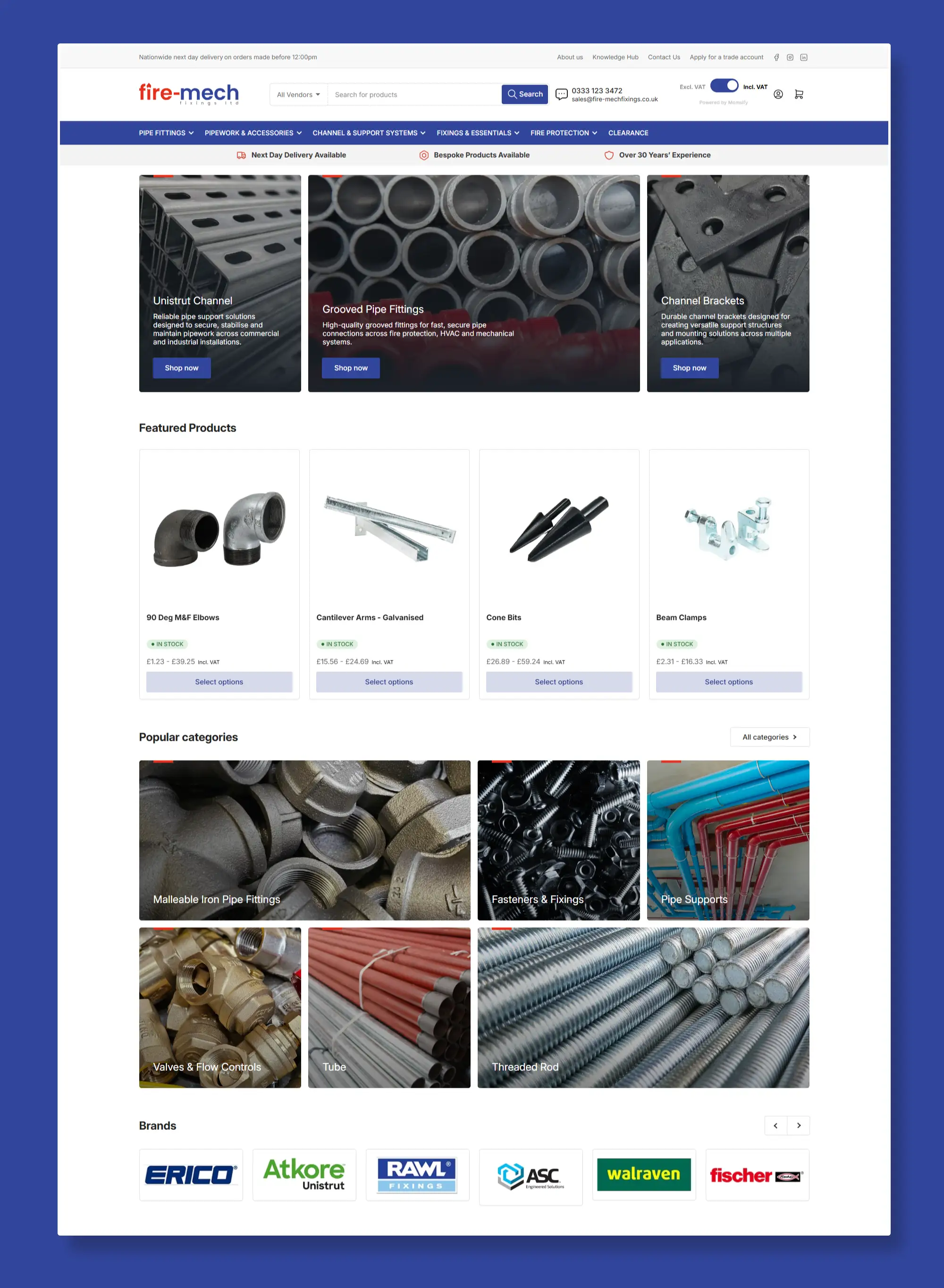 Fire Mech Fixings | WooCommerce to Shopify migration