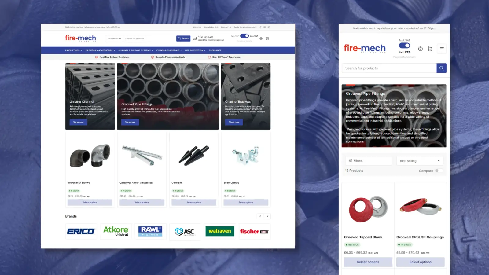 Fire Mech Fixings: A B2B Shopify platform for a specialist trade supplier